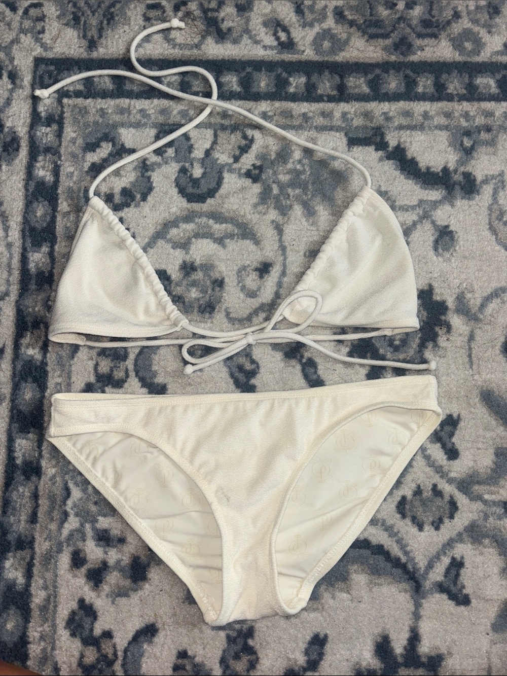 Juicy Couture Cream Triangle Bikini Set